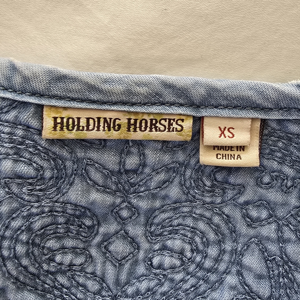 HOLDING HORSES Light Blue Mini Dress - Picture 13 of 15